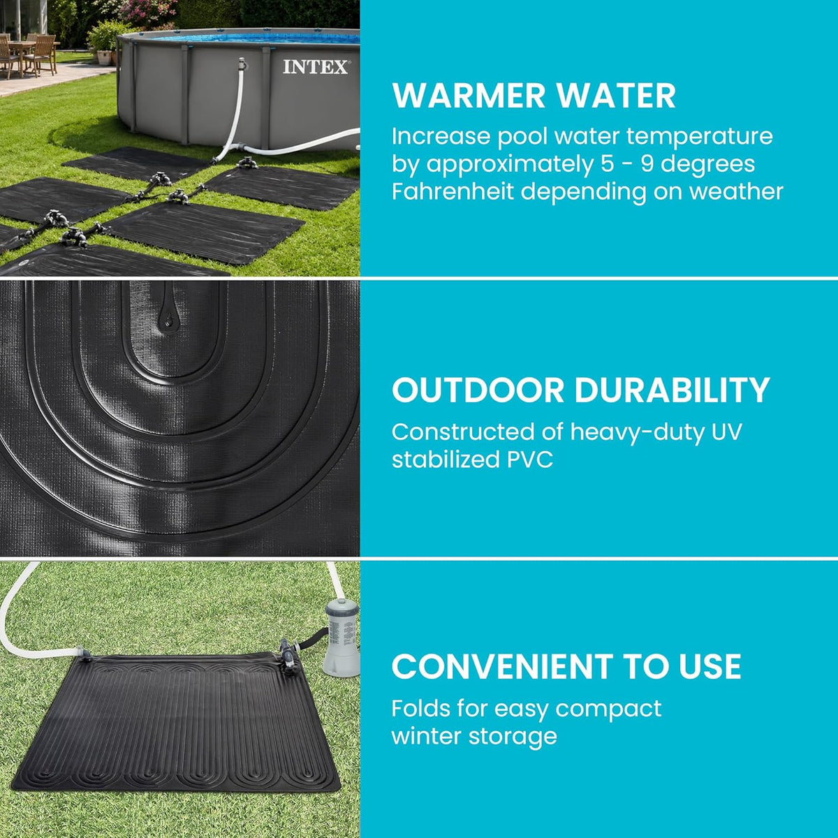 Intex Solar Pool Water Heater Mat for Above Ground Swimming Pools