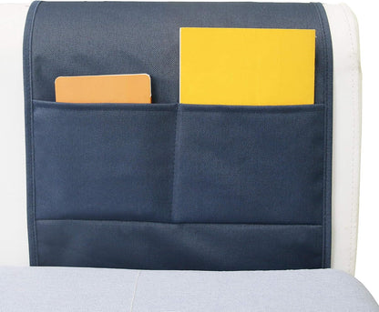 5 Pockets Remote Control Holder, Magazine Rack, Space Saver Organizer, Draped Over Sofa, Couch, Recliner Armrest