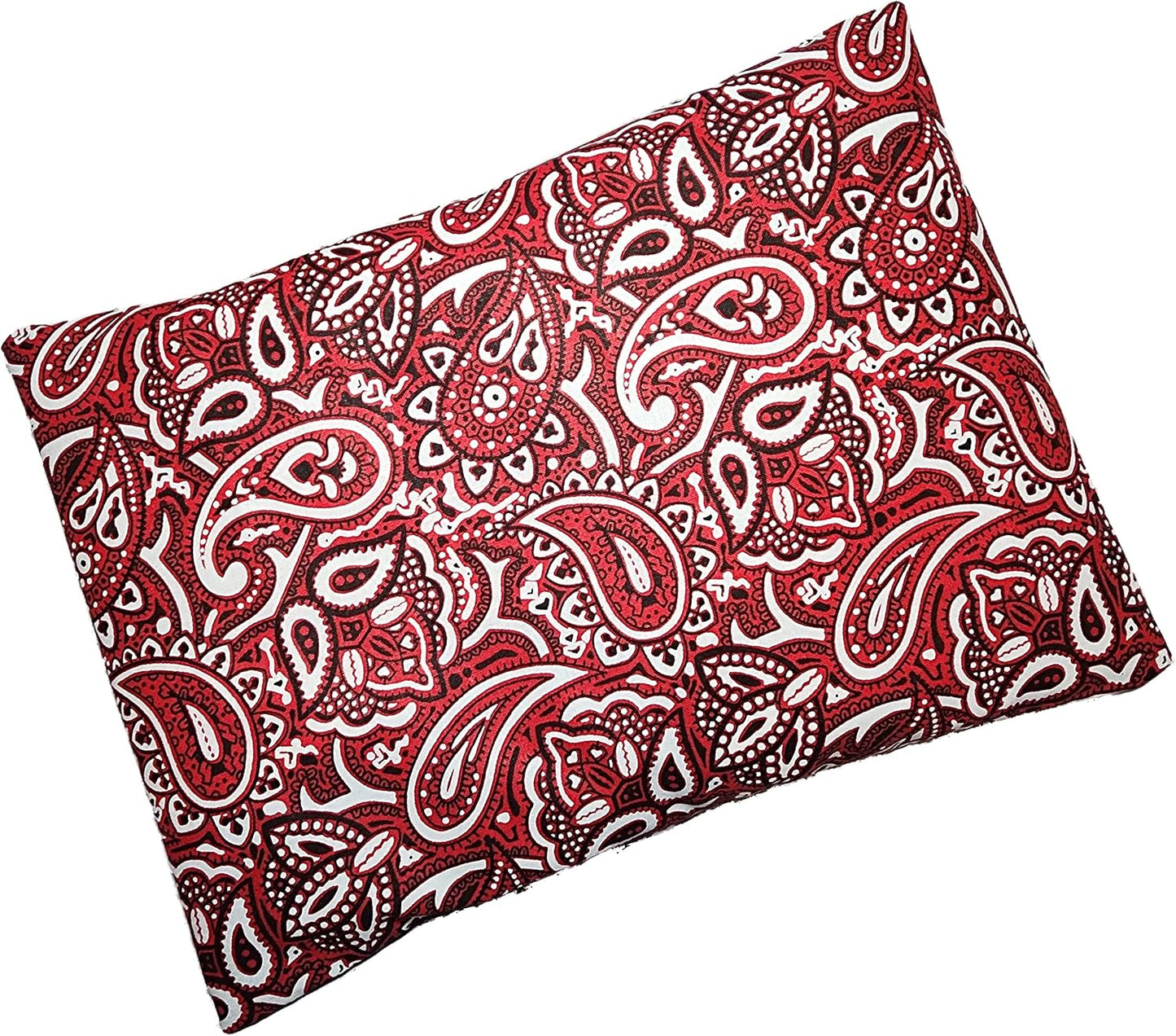 Microwavable Corn Filled Heating Pad and Cold Pack/Washable 100% Cotton Cover (Cross Hatch - Mint, 7.5in W x 11in L)