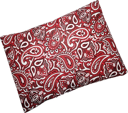 Microwavable Corn Filled Heating Pad and Cold Pack/Washable 100% Cotton Cover (Cross Hatch - Mint, 7.5in W x 11in L)