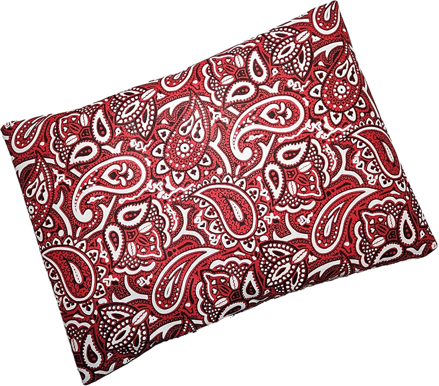 Microwavable Corn Filled Heating Pad and Cold Pack/Washable 100% Cotton Cover (Cross Hatch - Mint, 7.5in W x 11in L)