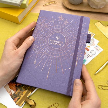 Legend Positivity Journal with Prompts – Guided Daily Affirmation Journal for Women & Men – Mental Health, Gratitude & Reflection Diary (Lavender)