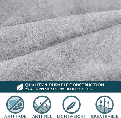 PAVILIA Blanket with Sleeves for Adult Women Men, Soft Warm Wearable Blanket Fleece Wrap Throw, Robe Blanket Gift