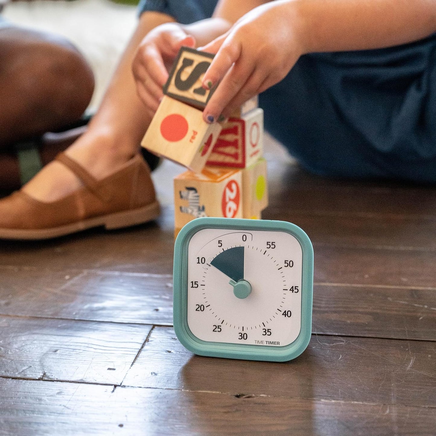 TIME TIMER Home MOD – 60-Minute Visual Timer Home Edition, Silent Operation Study Tool for Kids Desk, Homeschool Supplies, Office & Meetings (Fern Green)