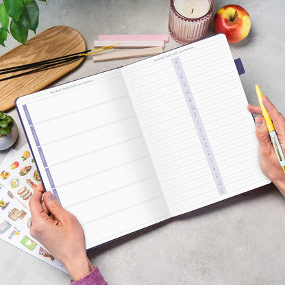 Legend Self-Care Journal – Guided Daily Reflection Journal to Support Mental & Physical Health – Daily Mood, Meditation & Personal Development Notebook – 7.1x10.5”, Lasts 3 Months (Turquoise)