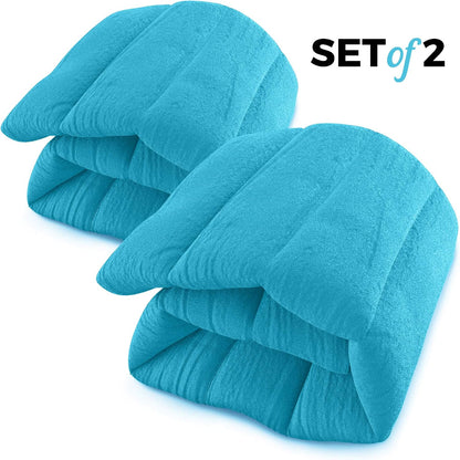 XL Microwavable Heating Pad with Cover Releases Moist Heat for Back Pain
