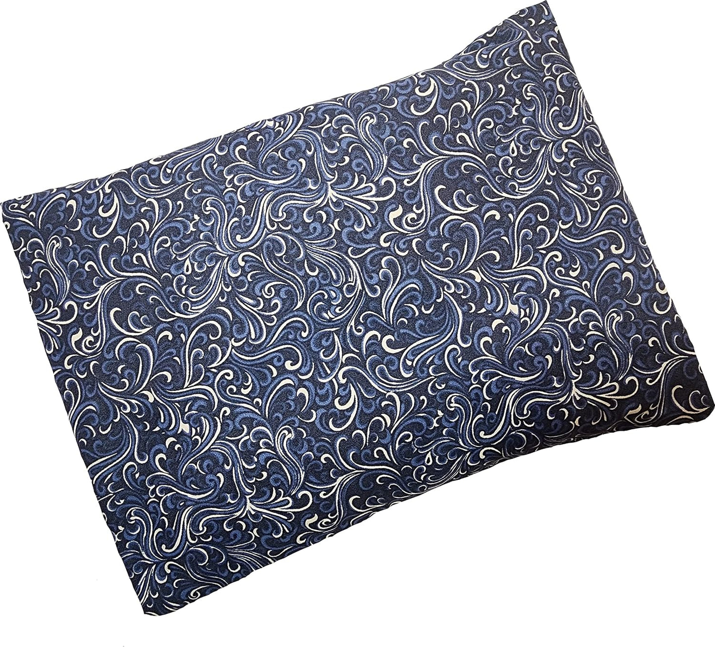 Microwavable Corn Filled Heating Pad and Cold Pack/Washable 100% Cotton Cover (Cross Hatch - Mint, 7.5in W x 11in L)