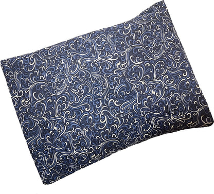 Microwavable Corn Filled Heating Pad and Cold Pack/Washable 100% Cotton Cover (Cross Hatch - Mint, 7.5in W x 11in L)