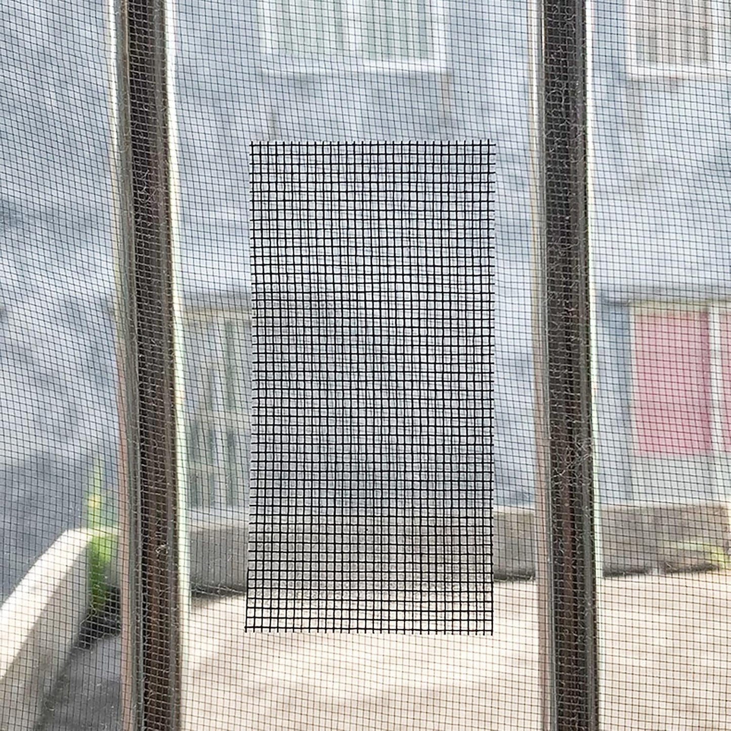 SANKEMU Window Screen Repair Kit 2 in X 16.5FT 3-Layer Strong Adhesive & Waterproof Tape Fiberglass Covering mesh, Repair for Window Screen and Screen Door tears Holes