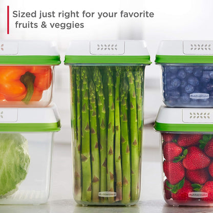 Rubbermaid® FreshWorks Produce Saver, Medium and Large Produce Storage Containers, 4 Piece Set