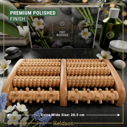 Wooden Foot Massager Roller – Foot Roller for Plantar Fasciitis | Foot Roller for Plantar Fasciitis