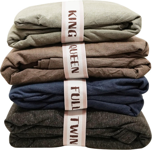 ECOHomes Bed Sheet Organizer Label Bands (King, Cream)