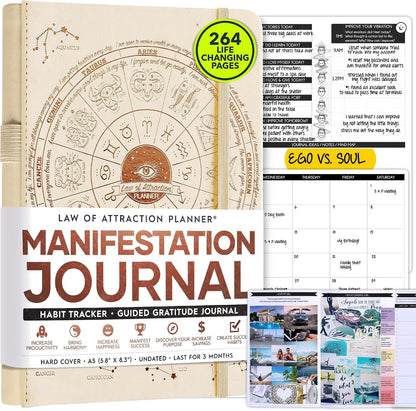 Freedom Mastery Daily Journal of Gratitude, Productivity & Habit Tracker | Undated 90-Day Planner with Daily Reflection, Mindfulness, Positivity, Vision Board & Stickers, Gratitude Journal for Women