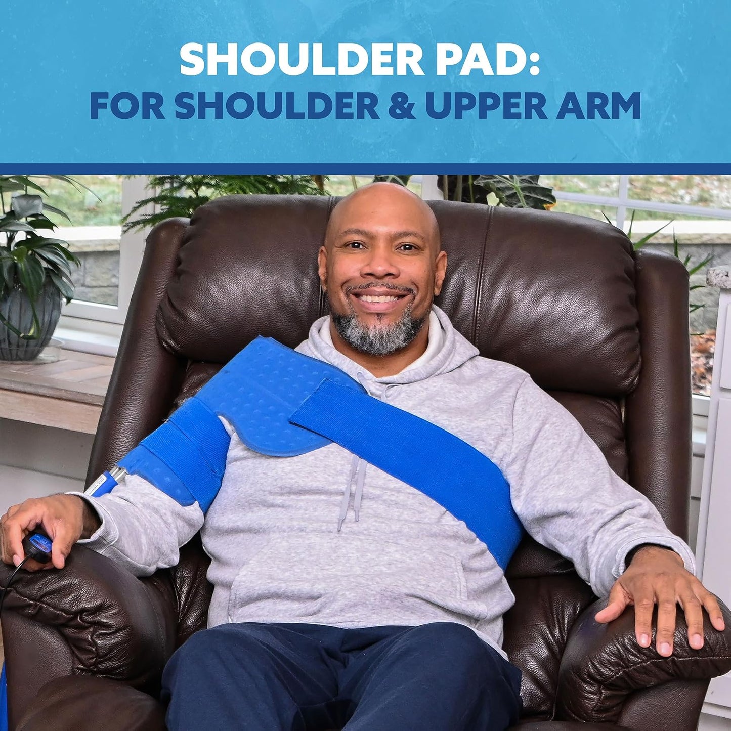 Polar Active Ice® 3 in 1 Knee, Ankle, & Elbow Therapy pad 12.5” x 10.5” with Attached Belts. Use only with The Polar Active Ice #AIS Therapy System.