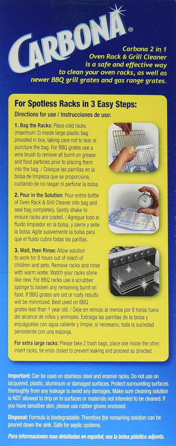 Delta Carbona 2-in-1 Oven Rack and Grill Cleaner, 16.8 Fluid Ounce
