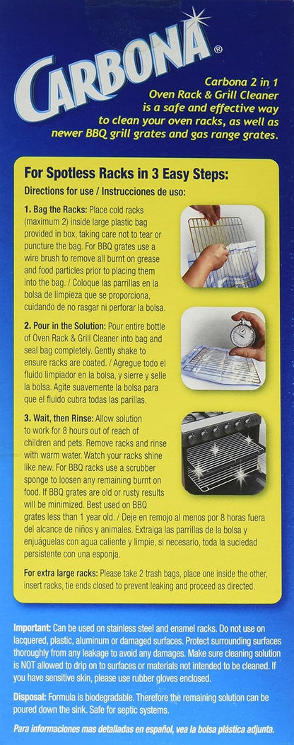 Delta Carbona 2-in-1 Oven Rack and Grill Cleaner, 16.8 Fluid Ounce