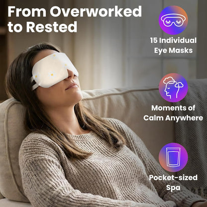 Eye Serenity Steam Eye Mask, Heated Eye Mask Fast Relief for Stye Unscented