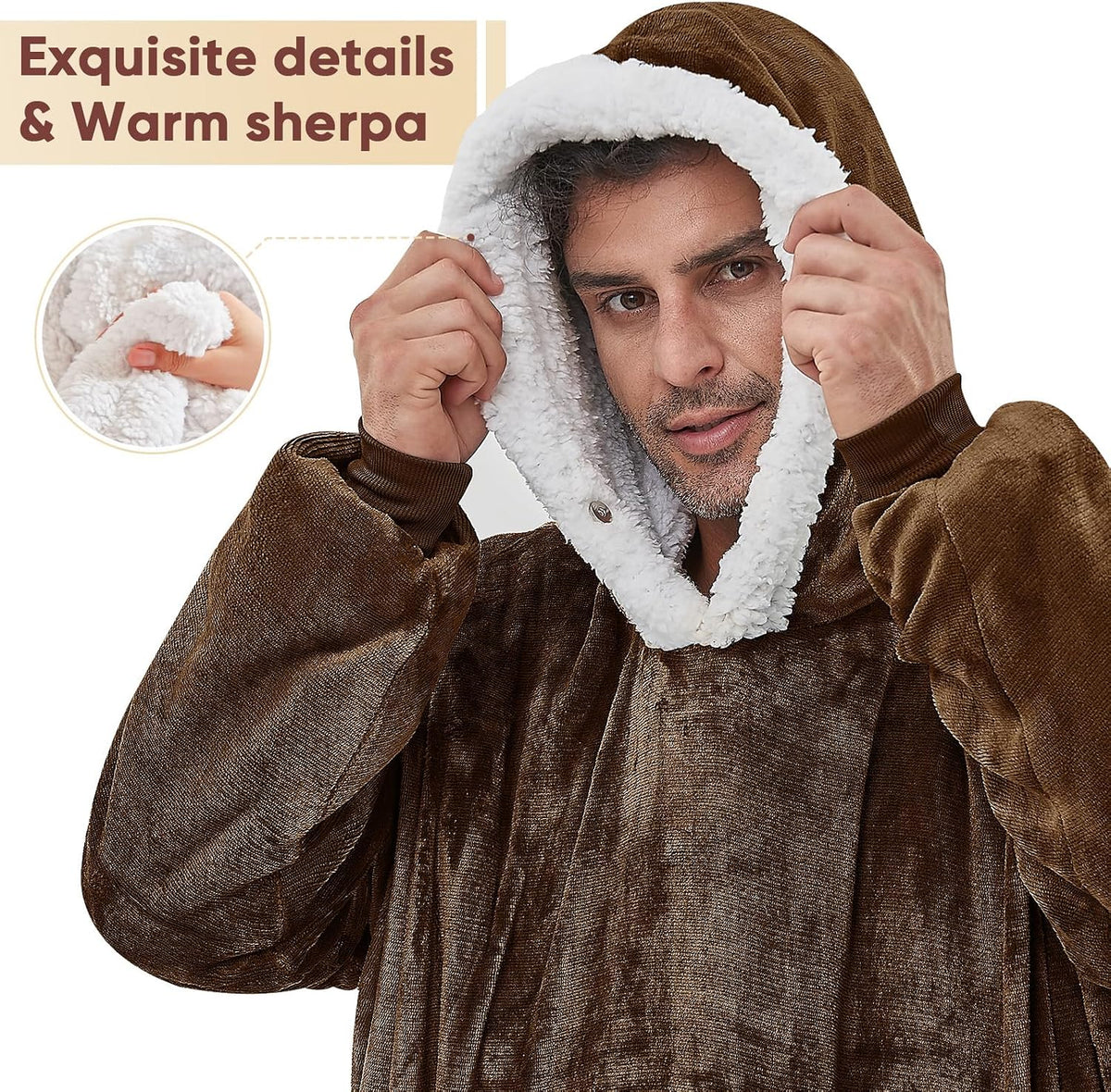 yescool Wearable Blanket Hoodie as Christmas Birthday Gifts for Women Mom - Colors B