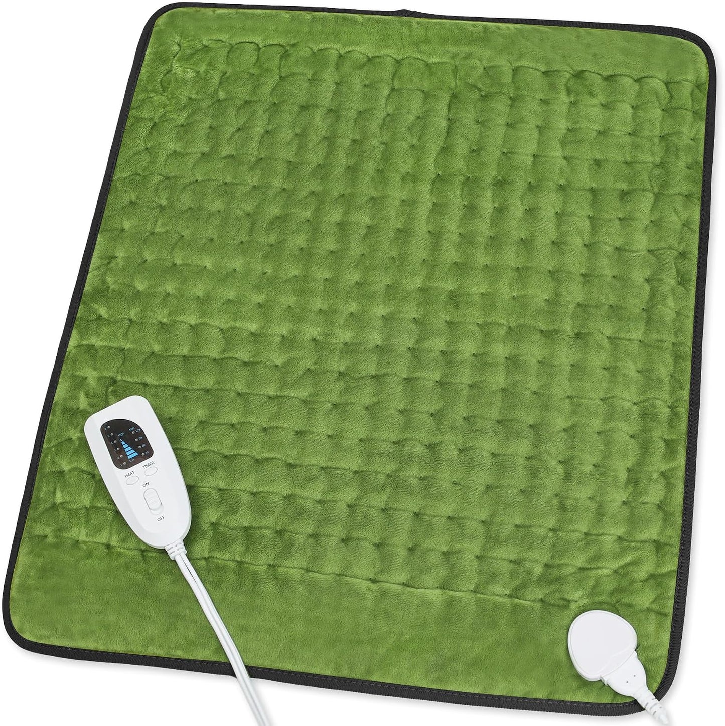 Heating Pad,Heated Blanket,Heating Pad for Back Neck,Grey,24x12 Inch | Electric Heating Pad,Dry/Moist Heat Heating Pads,Heating Pads for Shoulder,Abdomen,Heat Pad for Women Men,Birthday Gift