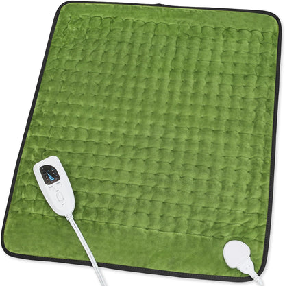 Heating Pad,Heated Blanket,Heating Pad for Back Neck,Grey,24x12 Inch | Electric Heating Pad,Dry/Moist Heat Heating Pads,Heating Pads for Shoulder,Abdomen,Heat Pad for Women Men,Birthday Gift