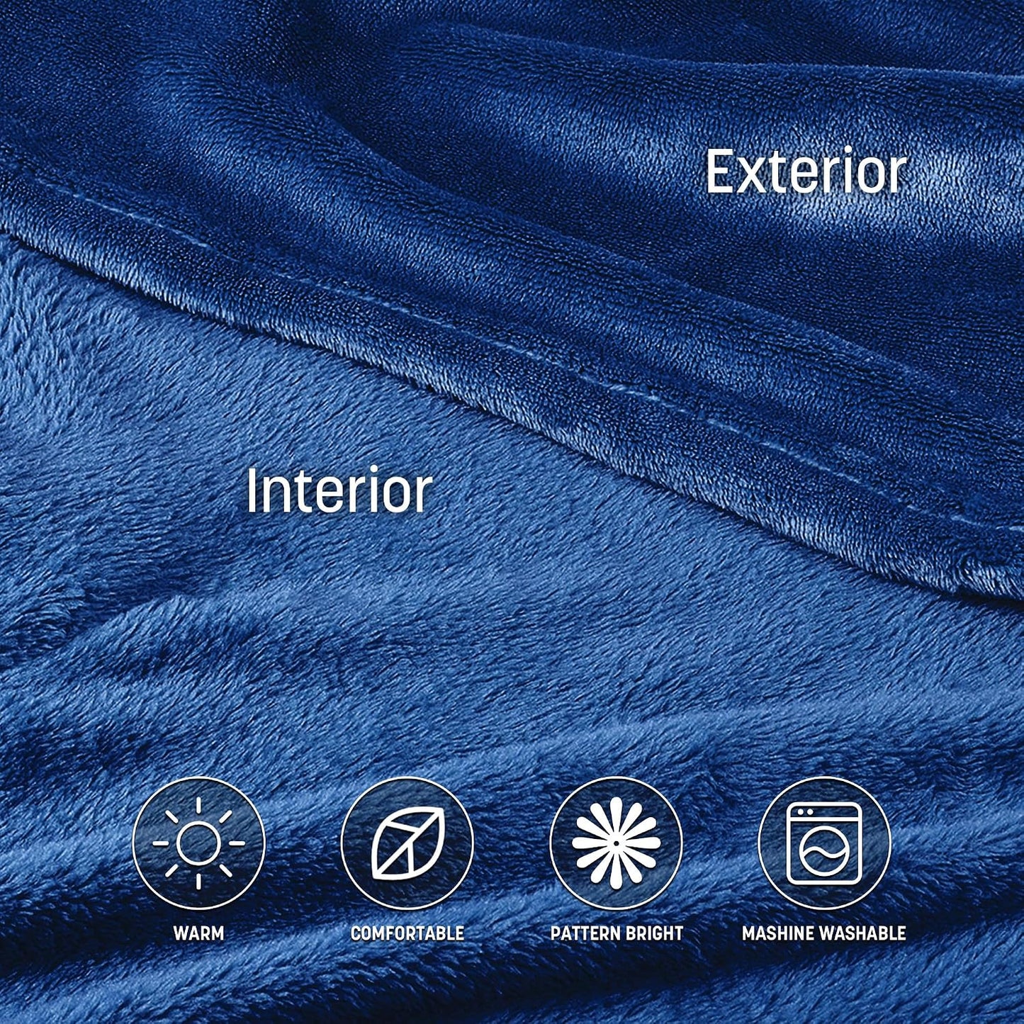 Catalonia Wearable Blanket with Sleeves for Women & Men, Fleece Wrap Throw | Cozy Sleeve Design for Hands-Free Comfort, Perfect for Reading, TV Time & Relaxing, Christmas & Birthday Gift