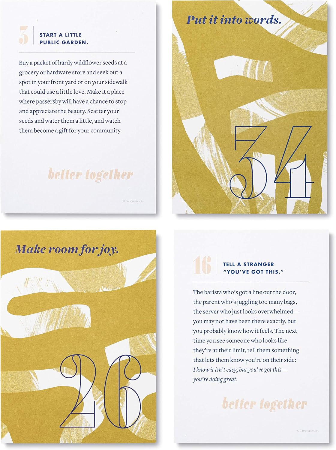 Compendium Better Together: 52 Activities to Spark Connection—An Activity Card Set