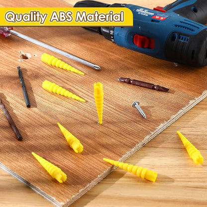 10 Pcs Wood Anchor, Fix Stripped Wood Screw Holes, Red | Fits Screws Sizes #2 to #16, Repairs Stripped Screw Holes, For Door Hinges, Cabinets and Furniture, Easy to Install