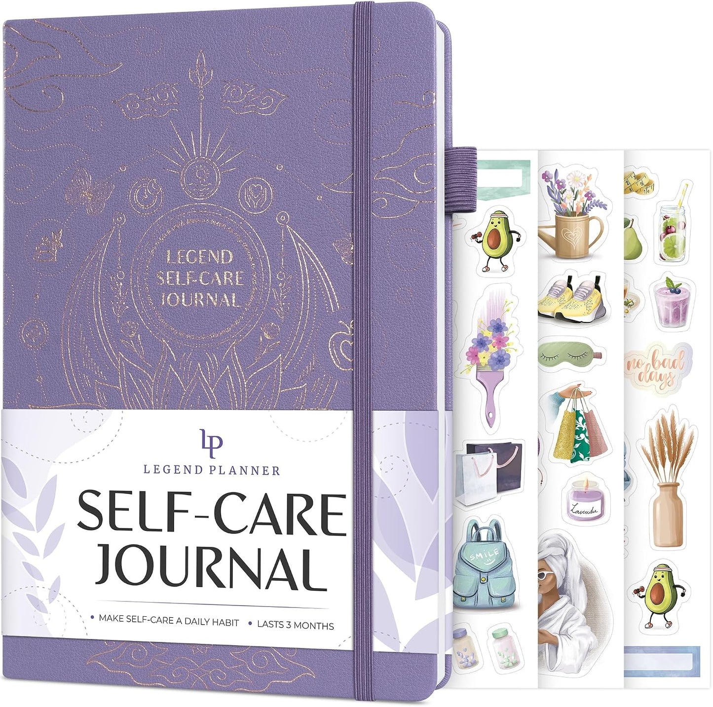 Legend Self-Care Journal – Guided Daily Reflection Journal to Support Mental & Physical Health – Daily Mood, Meditation & Personal Development Notebook – 7.1x10.5”, Lasts 3 Months (Turquoise)