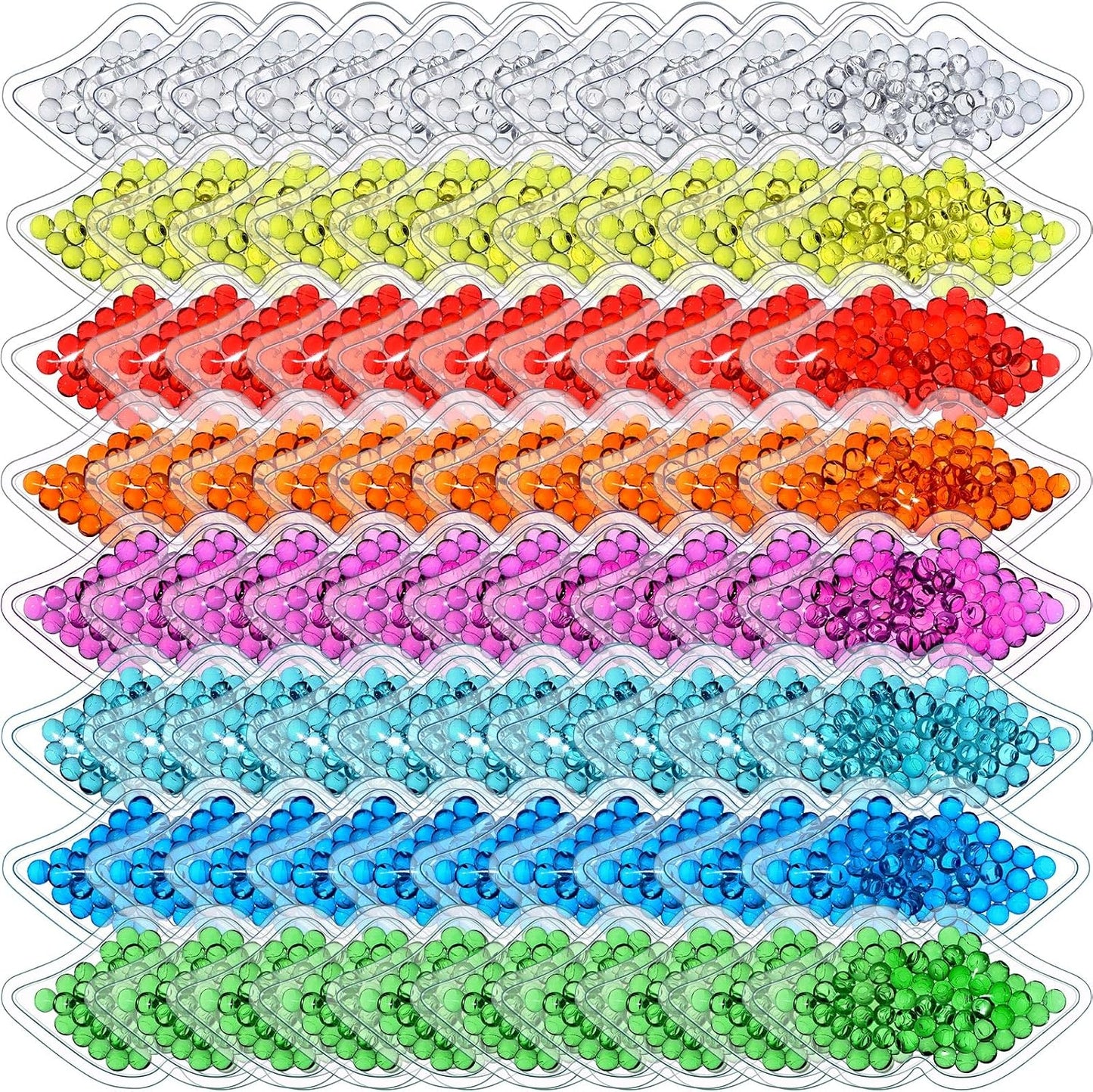 TrelaCo 80 PCS Mini Lip Ice Pack - Cold Compress Reusable Portable Gel Ice Pack Bulk for Relief Headaches, Toothaches, Tired, Eye Face Swelling, Relax