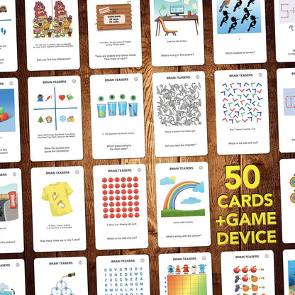 Logos Travel Game - Guess 100 Logos | Flash Cards with Slide Reveal Case | Card Game, Gift, Stocking Stuffer | Hours of Fun for Kids and Adults | Ages 6+