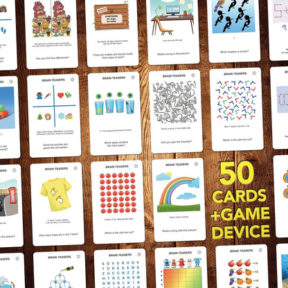 100 PICS Logos Travel Game - Guess 100 Logos | Flash Cards with Slide Reveal Case | Card Game, Gift, Stocking Stuffer | Hours of Fun for Kids and Adults | Ages 6+