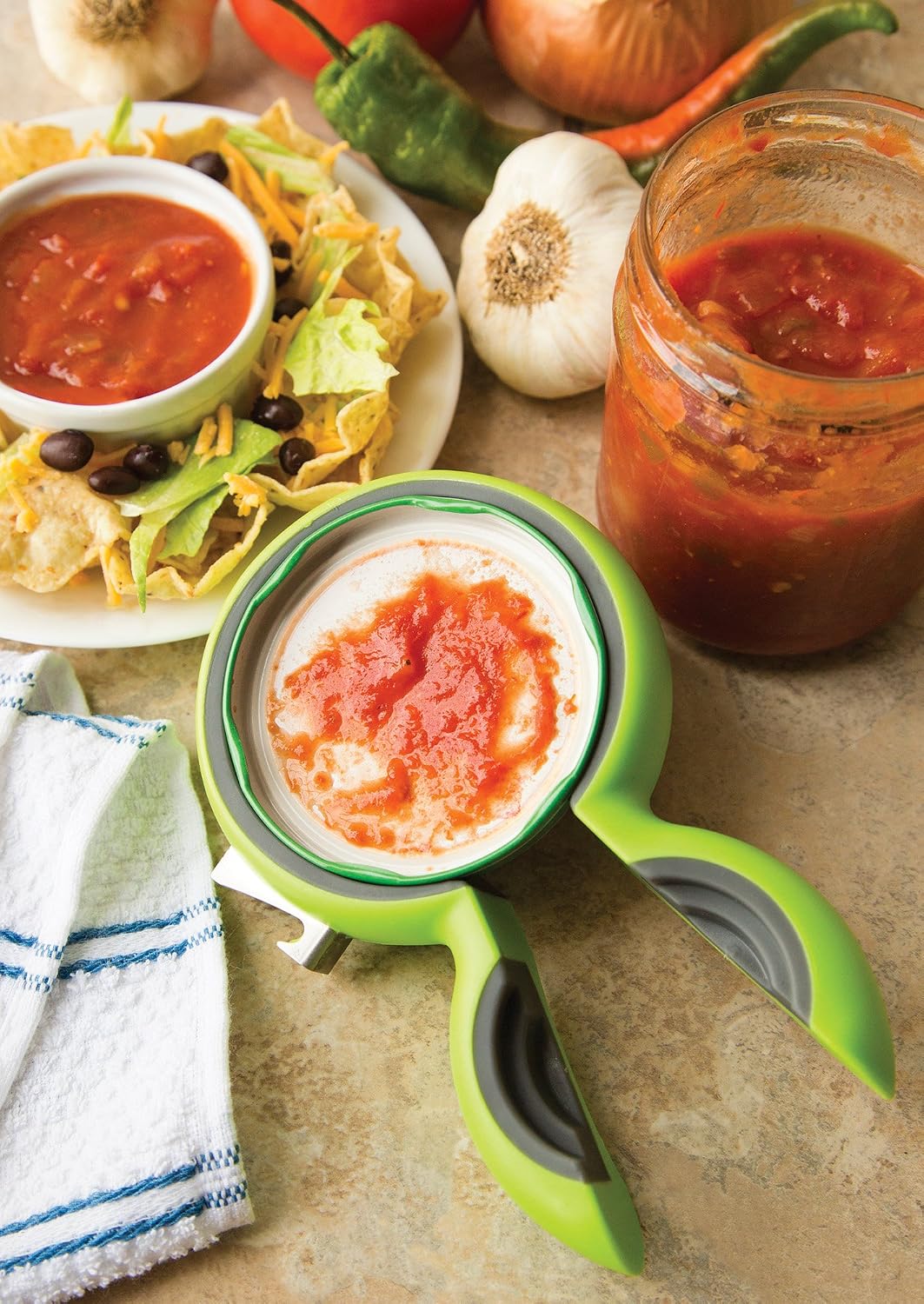 Fox Run Under-the-Counter Jar Opener, 0.5 x 5.5 x 6 inches, White