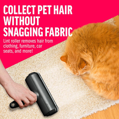 ChomChom Roller Pet Hair Remover – Reusable Lint Roller Pet Hair Removal Tool for Clothes, Couches, Cars and Travel - Cat Dog Hair Remover, Compact, No Sticky Refills Needed (Mini Roller)