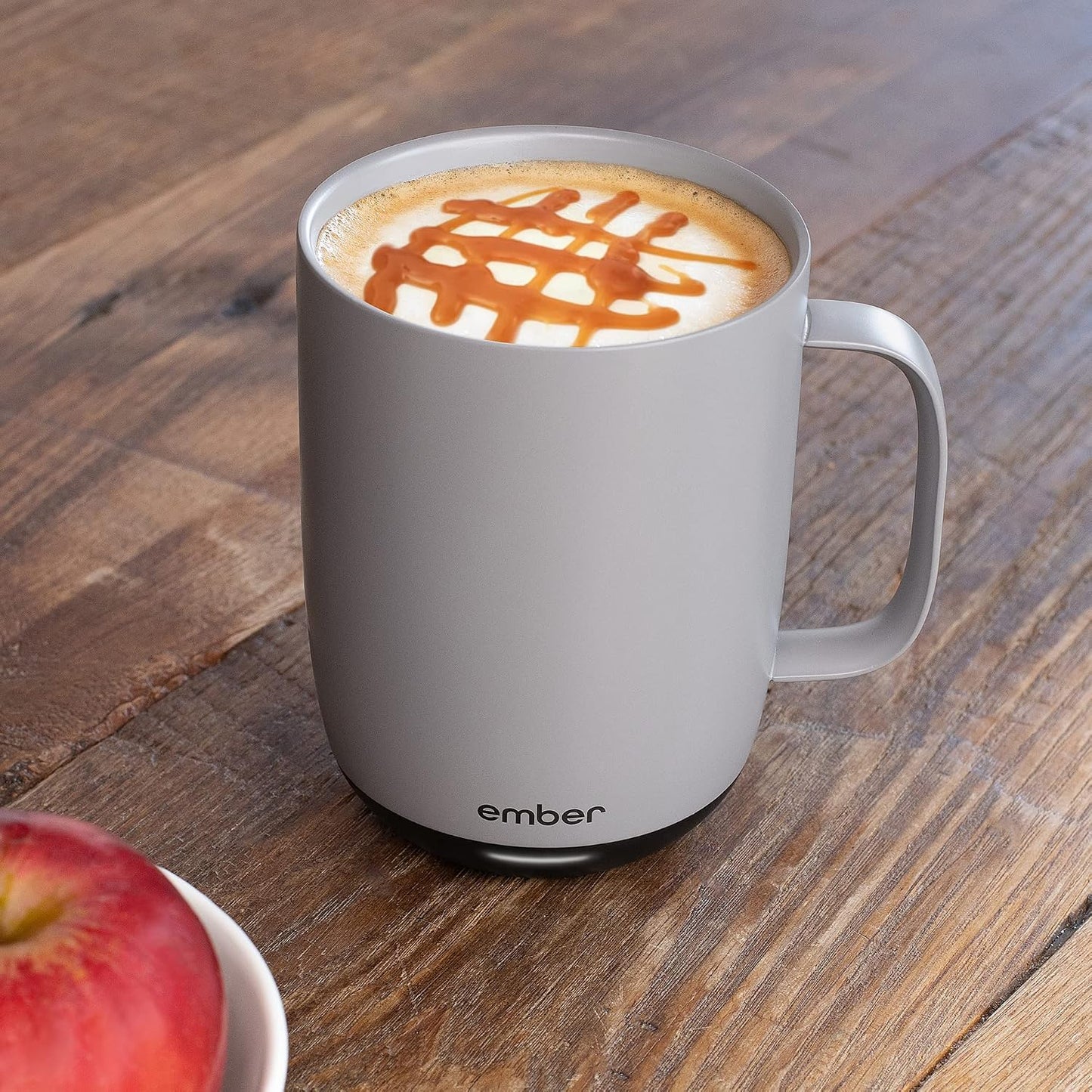 Ember Temperature Control 14oz Smart Mug 2, App-Controlled and Rechargeable Heated Coffee Cup Warmer with Intelligent LED Display, Sage Green.