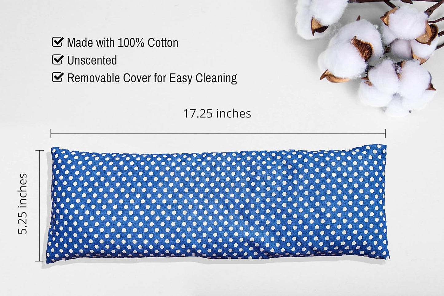 Microwavable Corn Filled Heating Pad and Cold Pack/Washable 100% Cotton Cover (Cross Hatch - Mint, 7.5in W x 11in L)