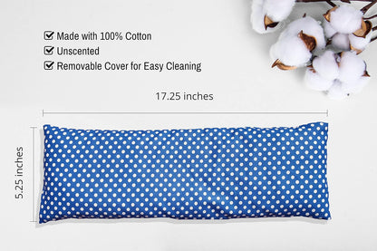 Microwavable Corn Filled Heating Pad and Cold Pack/Washable 100% Cotton Cover (Cross Hatch - Mint, 7.5in W x 11in L)