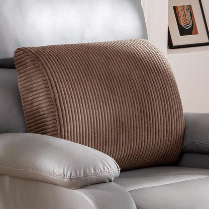 HIGOGOGO Lumbar Support Pillow for Recliner Chair/Accent Chair/Couch, Memory Foam Back Support Cushion for Elderly, Recliner Cushions for Back Rest, Pain Relief, Reading, Washable Cover, Brown