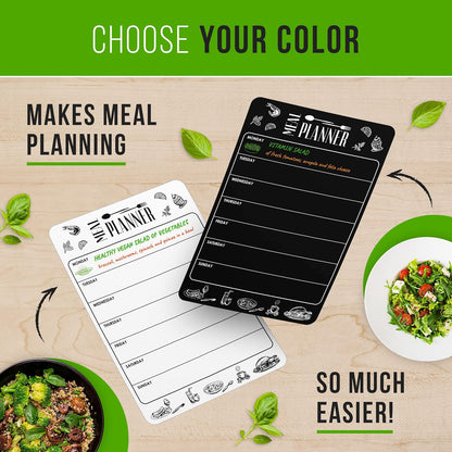 Dry Erase Menu Board for Fridge A4-8.5 x 12 in Weekly Meal Planner Dry Erase Board Magnetic Meal Planner for Refrigerator Dry Erase Dinner Menu Board for Kitchen Magnetic Dinner Menu for Fridge