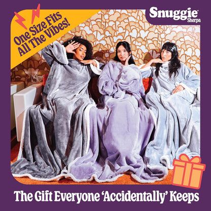 Snuggie The Original Wearable Blanket With Sleeves & Pockets | Cozy Oversized Throw for Adult Men & Women | One Size, 71x54