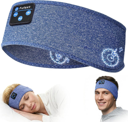 Sleep Headphones Bluetooth 5.4 Headband, Wireless Sleep Headphones with Ultra-Thin HD Stereo Speakers for Side Sleepers, Sweatproof Sports Headband for Workout Yoga Running Cool Gadget Unique Gifts