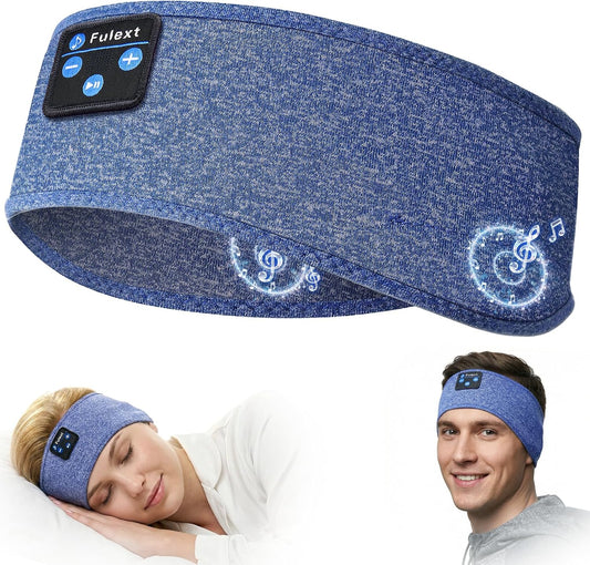 Sleep Headphones Bluetooth 5.4 Headband, Wireless Sleep Headphones with Ultra-Thin HD Stereo Speakers for Side Sleepers, Sweatproof Sports Headband for Workout Yoga Running Cool Gadget Unique Gifts