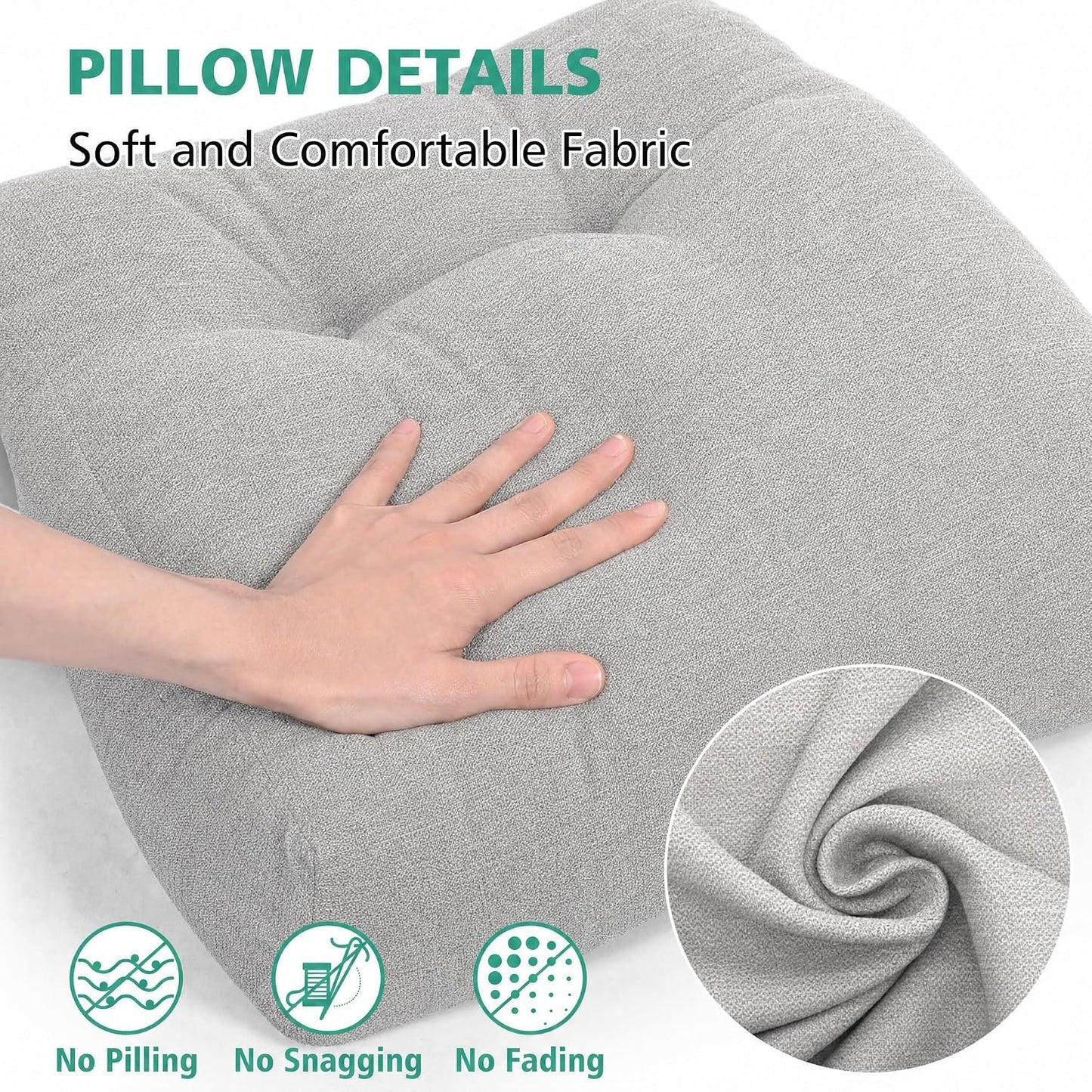 Shinnwa Lumbar Support Pillow for Office Chair, Memory Foam Back Support Pillow for Back Pain Relief, Car, Chair and Couch, 17.5x15x4.5in, Charcoal