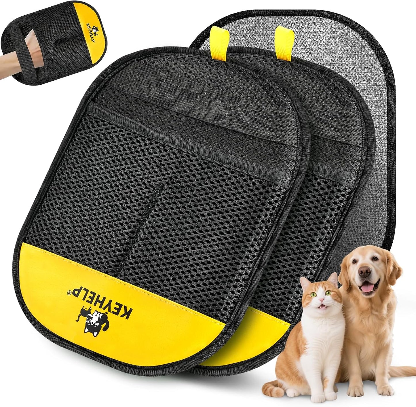 Pet Hair Removal Glove for Dog & Cat, Reusable Electrostatic Pet Hair Glove | Pet Hair Remover Tool for Clothing, Couch, bed, Carpet, Car Seat, Quickly & Easily Pet Hair Remover Glove