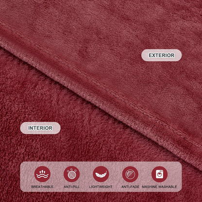 IFNOW Fleece Wearable Blanket with Sleeves, Oversized Snuggle Robe