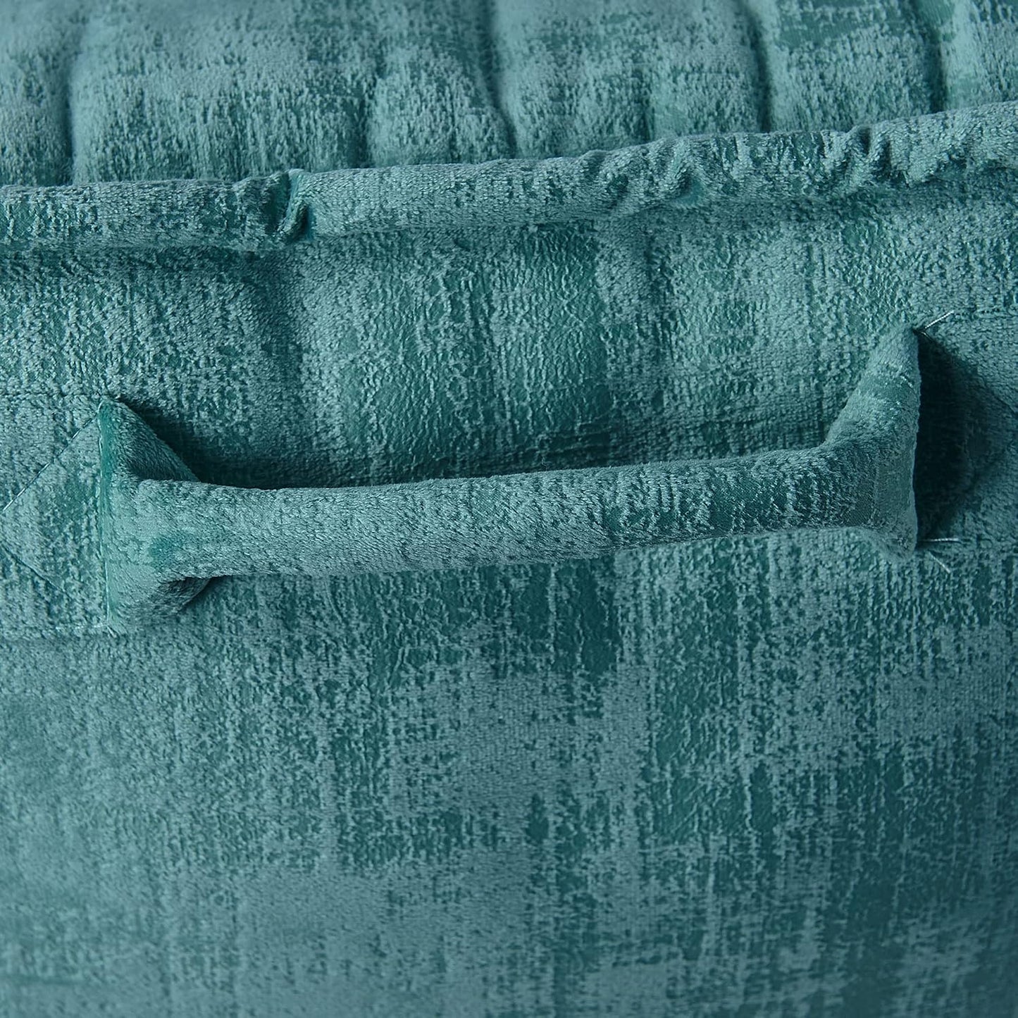 DIY Assembly Art Velvet Backrest Reading Bed Rest Pillow with Arms & Pockets, 18" H for Sitting in Bed Couch Sofa, Back Support Cushion with Removable Cover, 20"x18"x17", Aqua