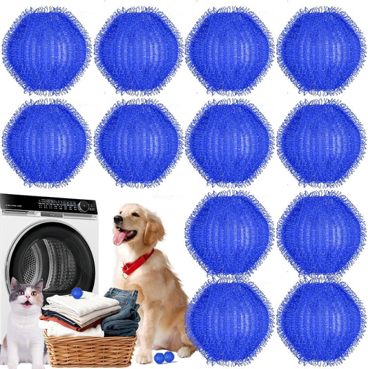 Pet Hair Remover for Laundry, Hair Catcher for Washing Machine, 12PCS | Washing Machine Fur Catcher, Dog Hair Remover for Laundry & Cat Laundry Pet Hair Catcher for Clothes, Towels & Blankets