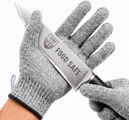 A5 Cut Resistant Gloves, Food Grade Kitchen Safety Gloves