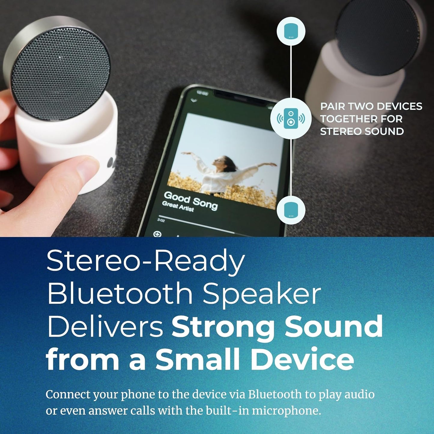 Adaptive Sound Technologies LectroFan Micro2+ - White Noise Machine for Relaxation Support - Multiple Non-Looping Sounds - Built-in Microphone - Sound-Masking - Lightweight Construction - Black