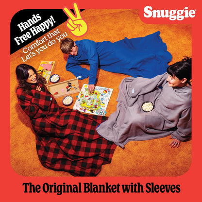 Snuggie The Original Wearable Blanket With Sleeves & Pockets | Cozy Oversized Throw for Adult Men & Women | One Size, 71x54