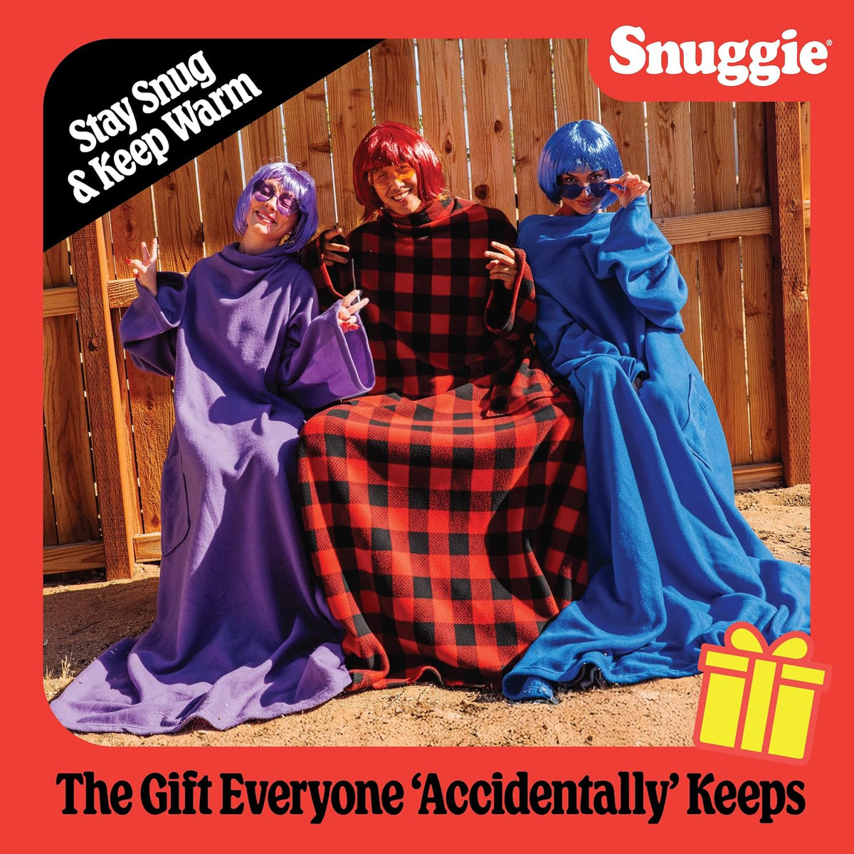 Snuggie The Original Wearable Blanket With Sleeves & Pockets | Cozy Oversized Throw for Adult Men & Women | One Size, 71x54